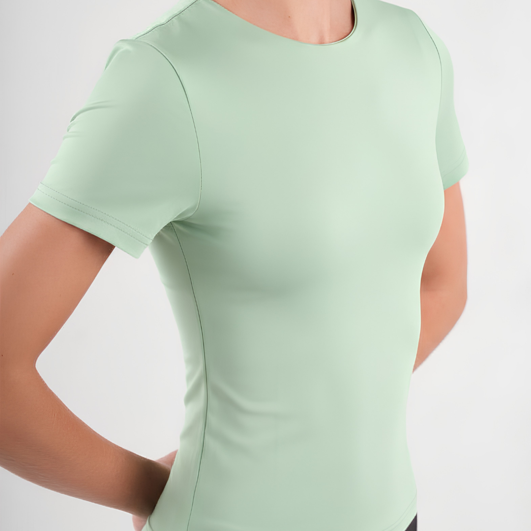 Dual-Layer Short Sleeve Top