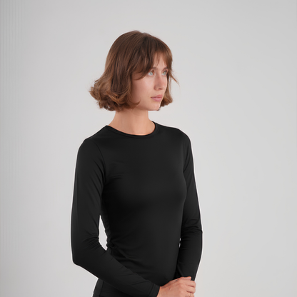 Dual-Layer Long Sleeve Top