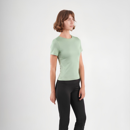 Dual-Layer Short Sleeve Top