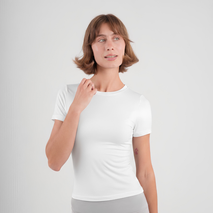 Dual-Layer Short Sleeve Top