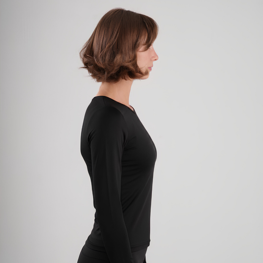 Dual-Layer Long Sleeve Top