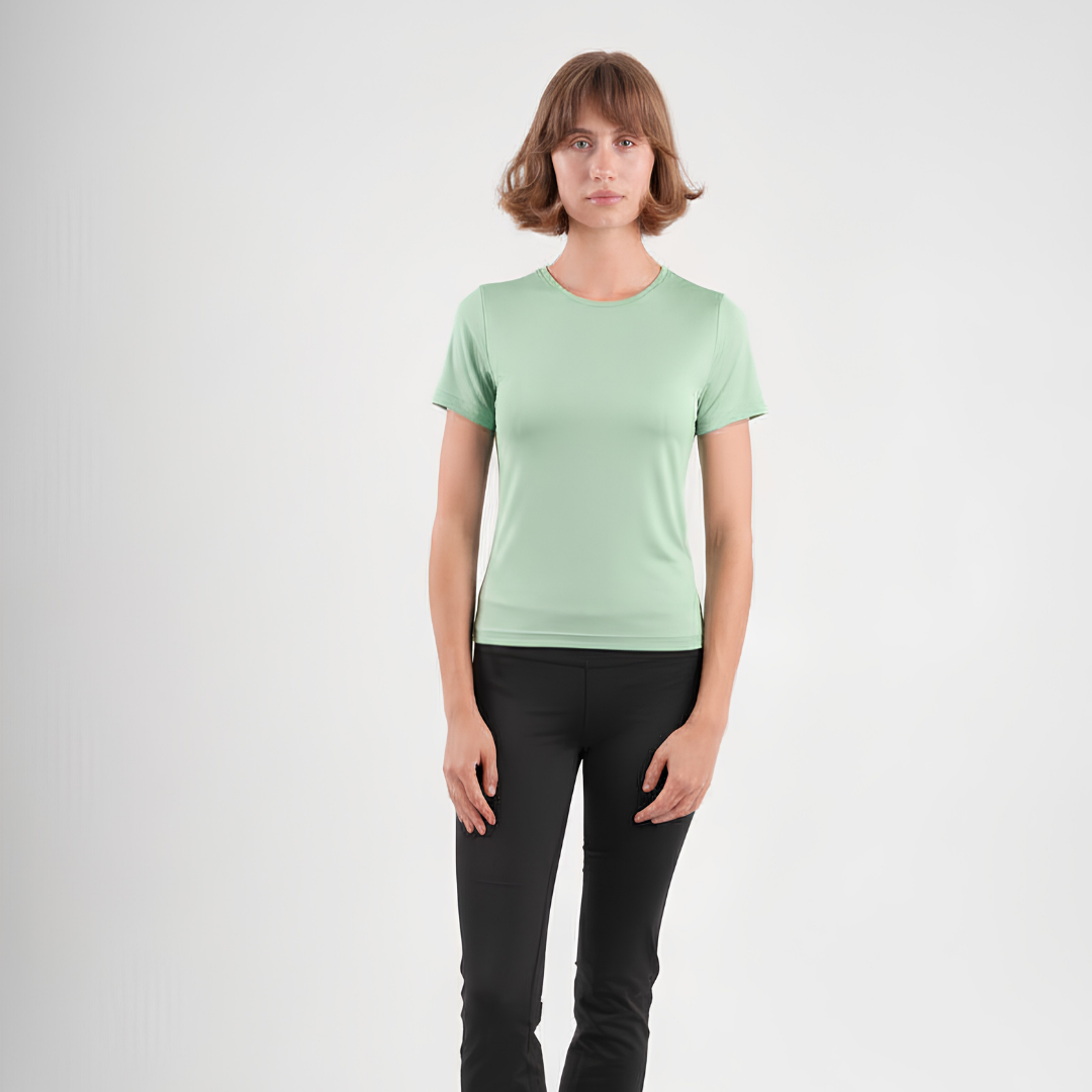 Dual-Layer Short Sleeve Top
