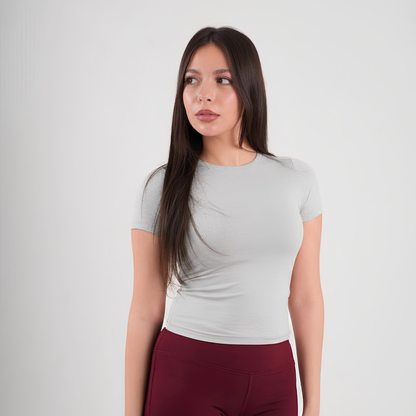 Dual-Layer Short Sleeve Top