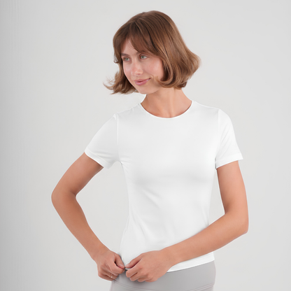 Dual-Layer Short Sleeve Top