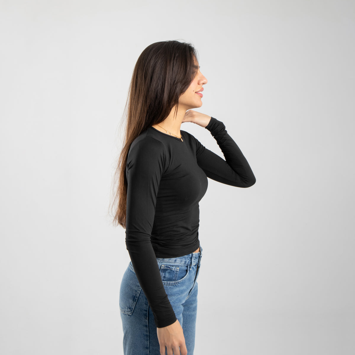 Microfiber Long Sleeve Top