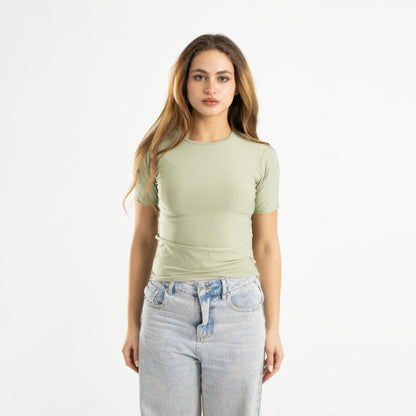 Microfiber Short Sleeve Top