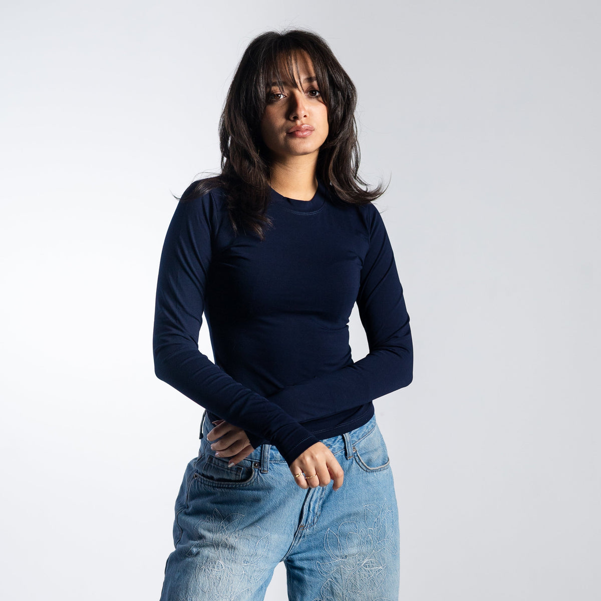 Cotton Long Sleeve Top