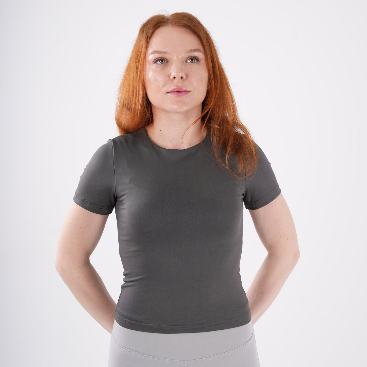 Dual-Layer Short Sleeve Top