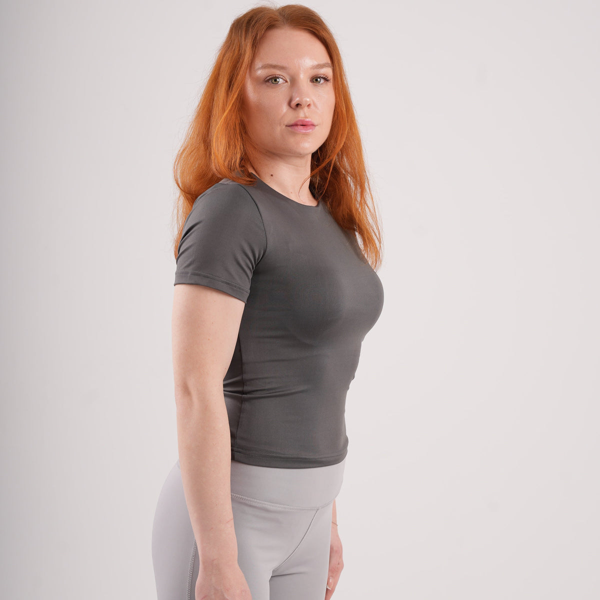 Dual-Layer Short Sleeve Top