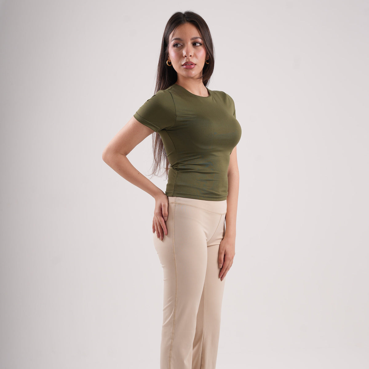 Dual-Layer Short Sleeve Top