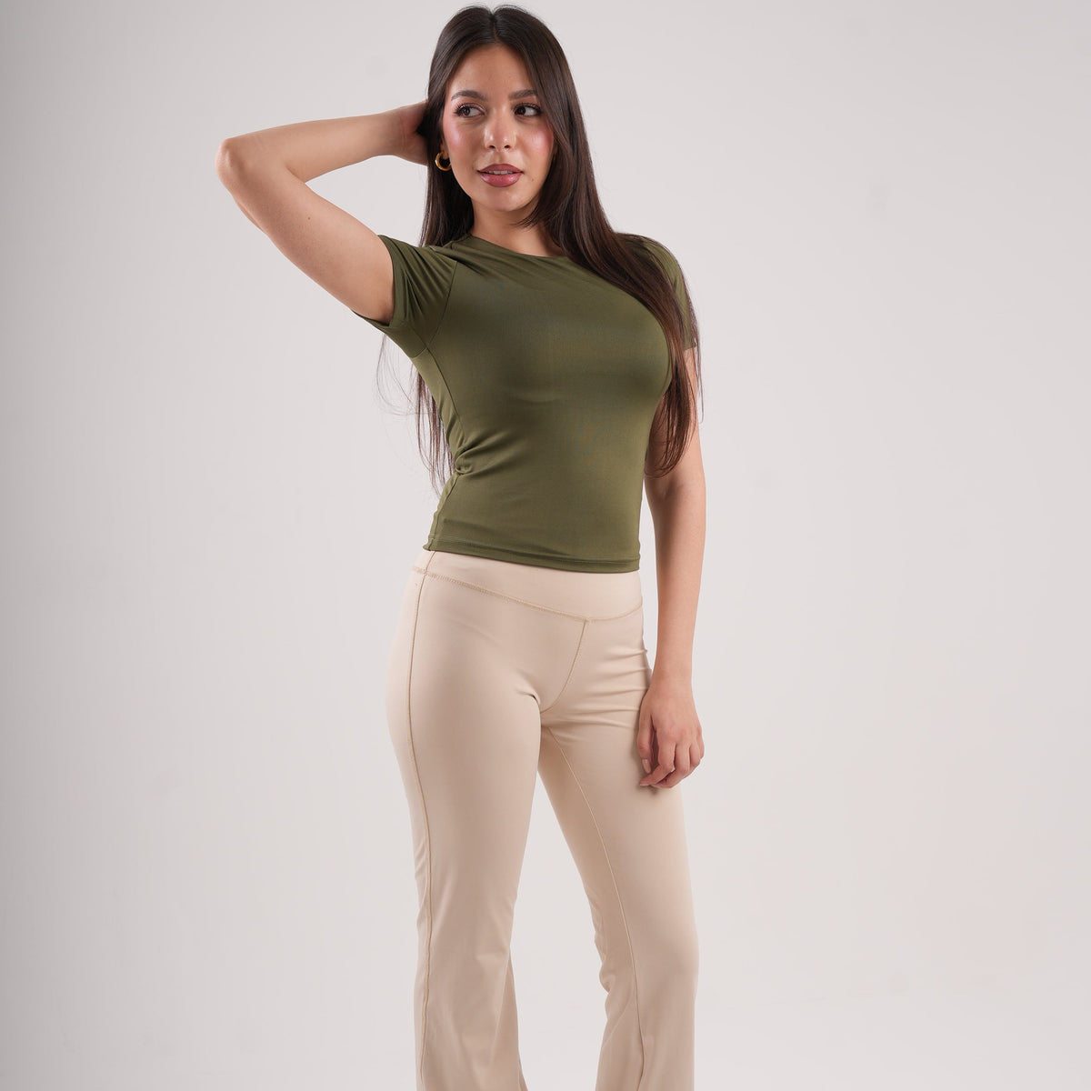 Dual-Layer Short Sleeve Top