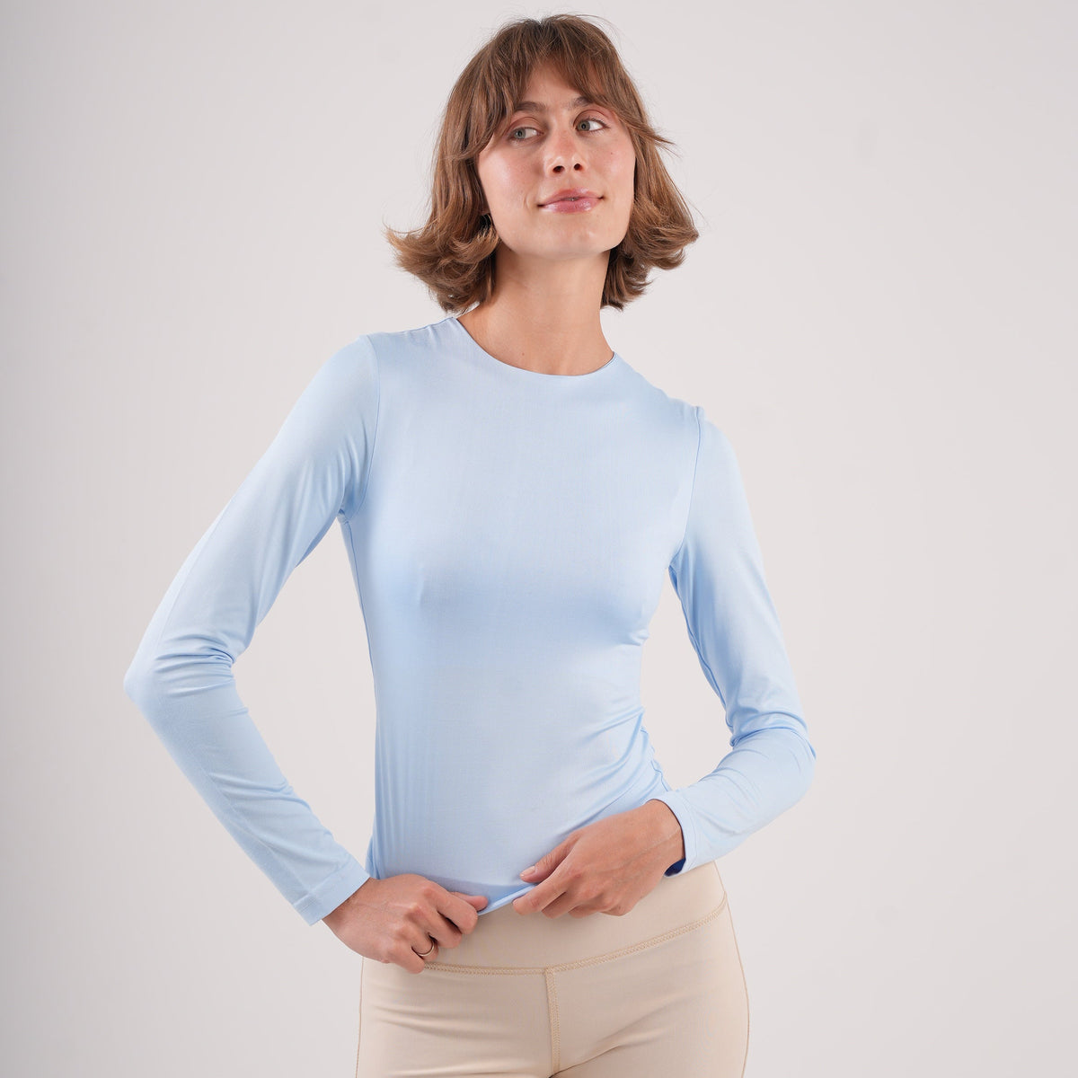 Dual-Layer Long Sleeve Top