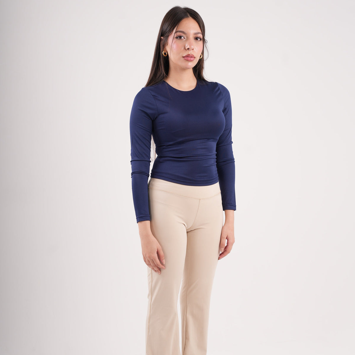 Dual-Layer Long Sleeve Top