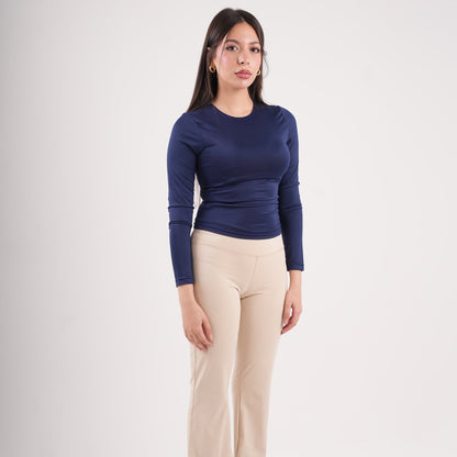 Dual-Layer Long Sleeve Top