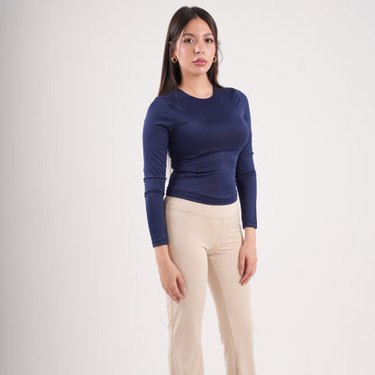 Dual-Layer Long Sleeve Top