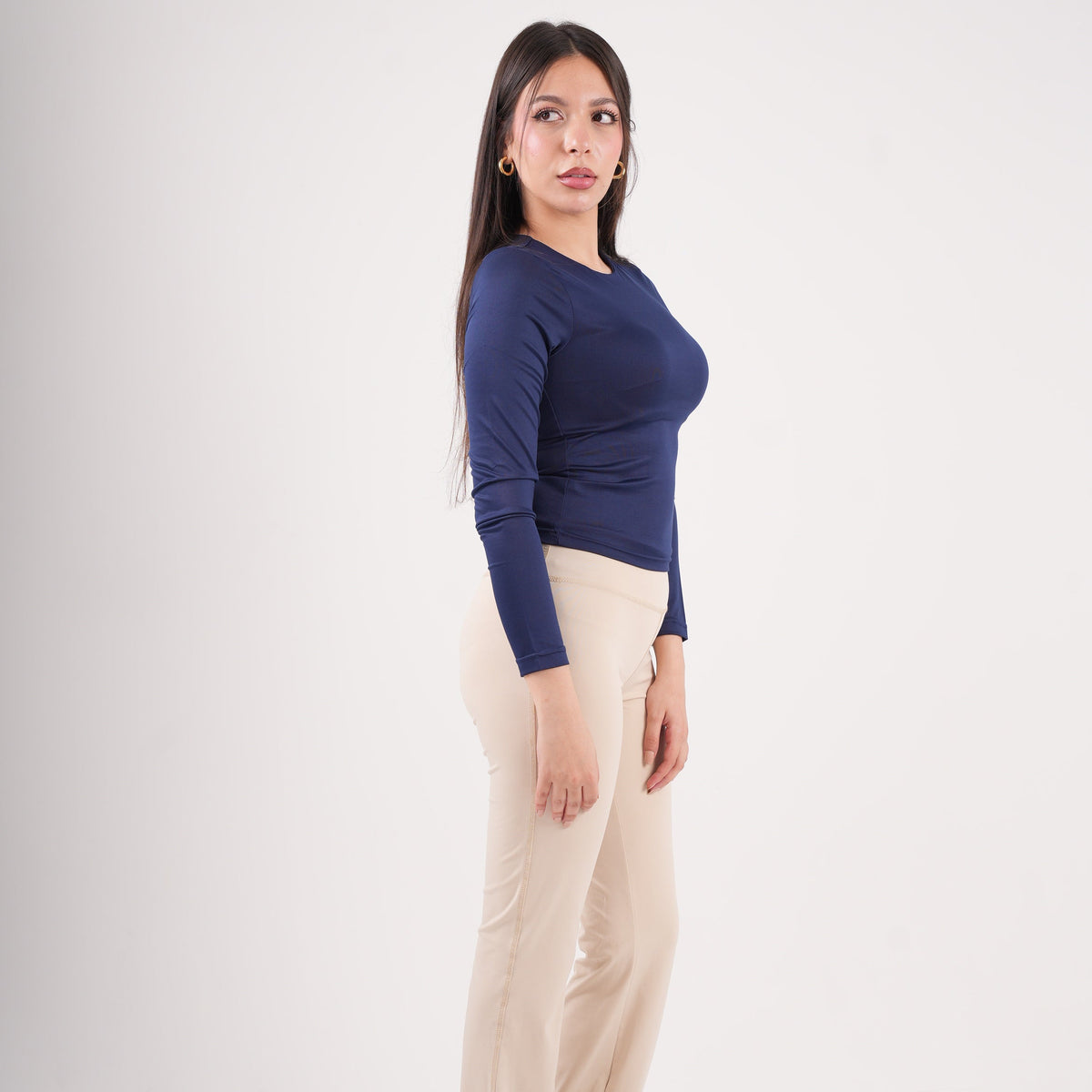 Dual-Layer Long Sleeve Top