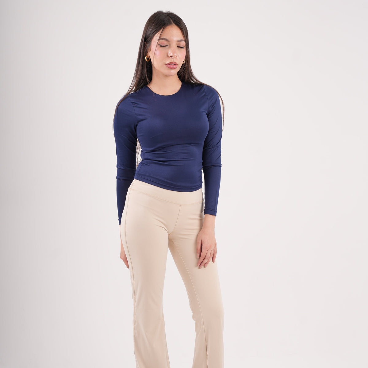 Dual-Layer Long Sleeve Top