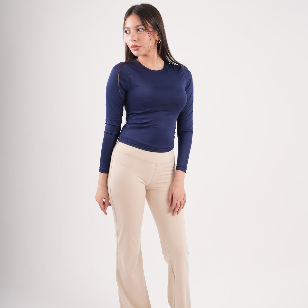 Dual-Layer Long Sleeve Top