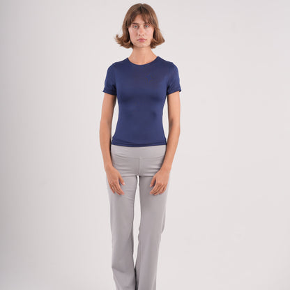 Dual-Layer Short Sleeve Top