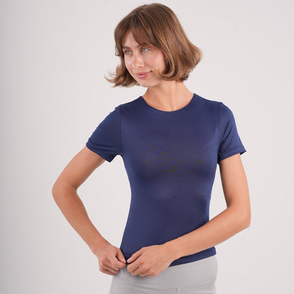 Dual-Layer Short Sleeve Top