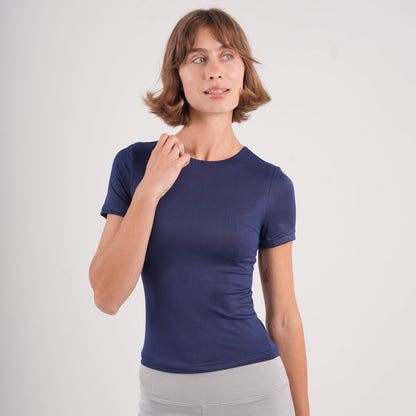 Dual-Layer Short Sleeve Top