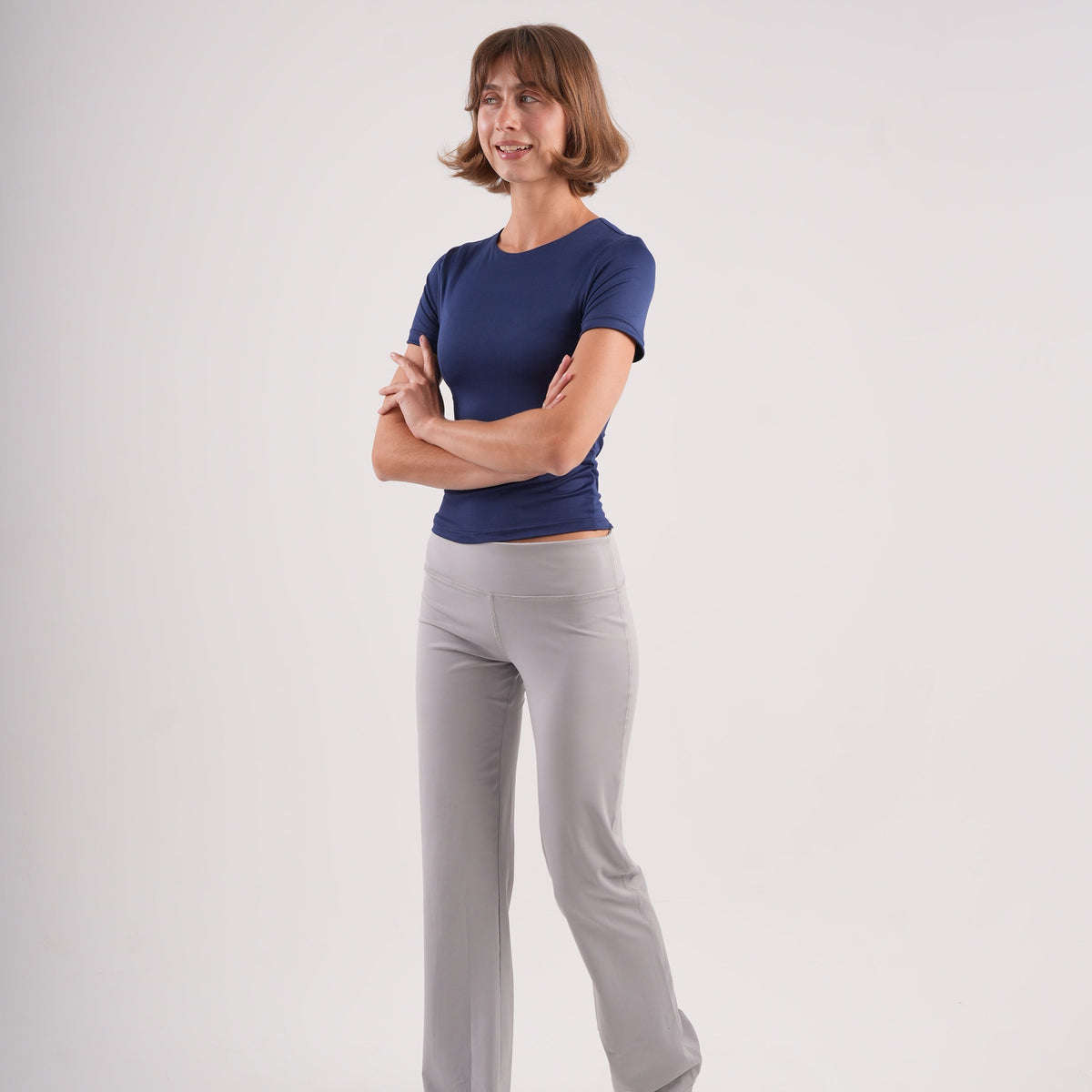 Dual-Layer Short Sleeve Top