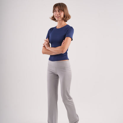 Dual-Layer Short Sleeve Top