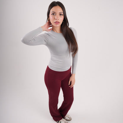 Dual-Layer Long Sleeve Top