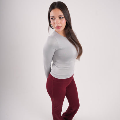 Dual-Layer Long Sleeve Top