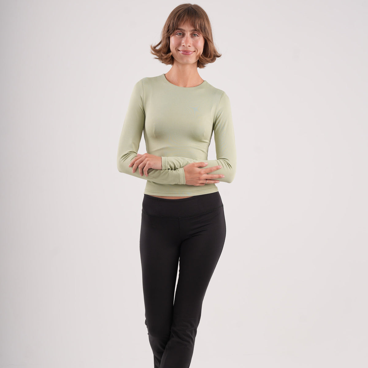 Dual-Layer Long Sleeve Top