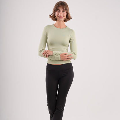 Dual-Layer Long Sleeve Top