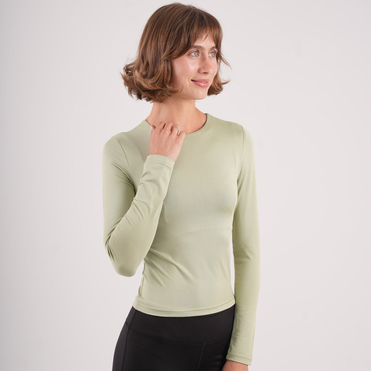 Dual-Layer Long Sleeve Top