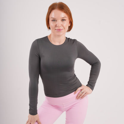 Dual-Layer Long Sleeve Top