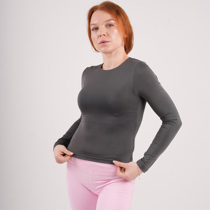 Dual-Layer Long Sleeve Top