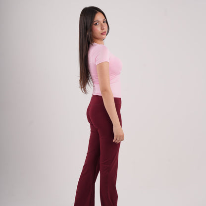 Dual-Layer Short Sleeve Top