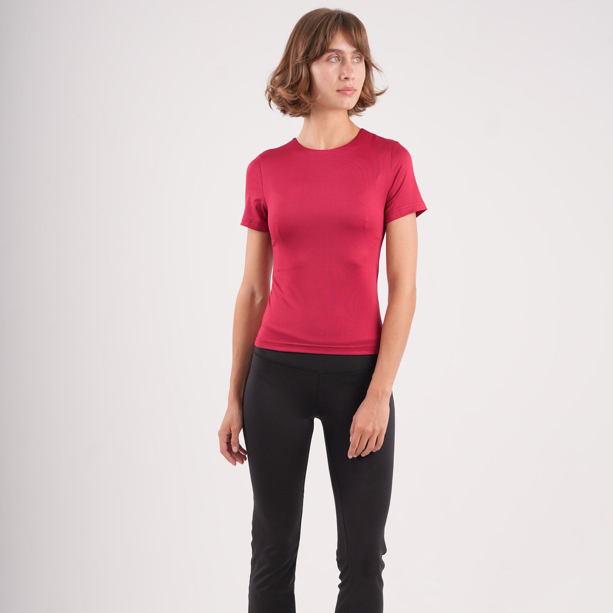 Dual-Layer Short Sleeve Top