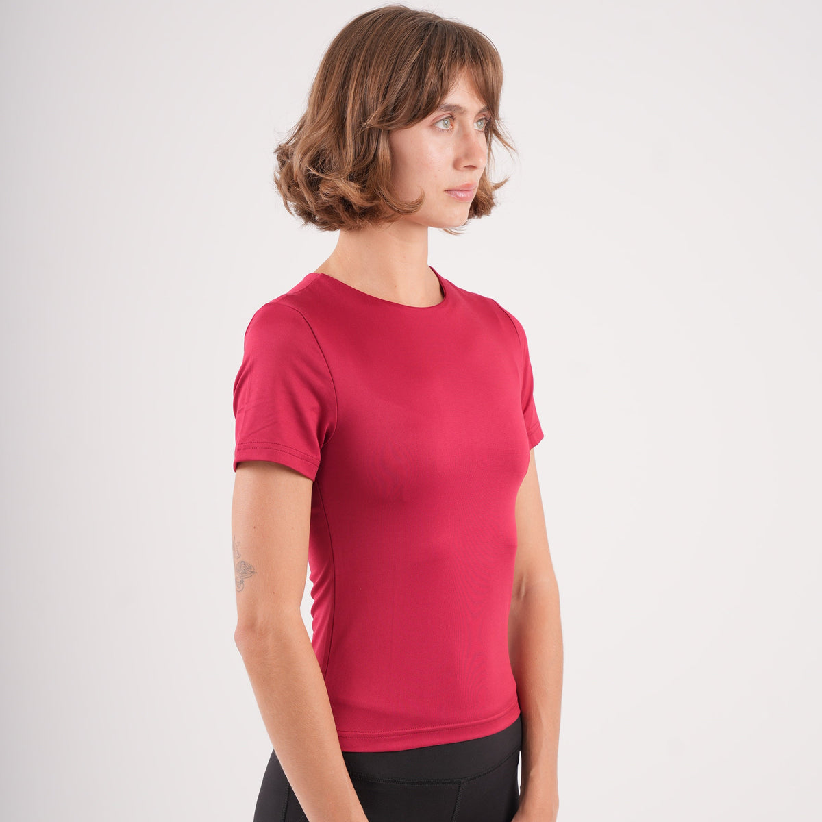 Dual-Layer Short Sleeve Top