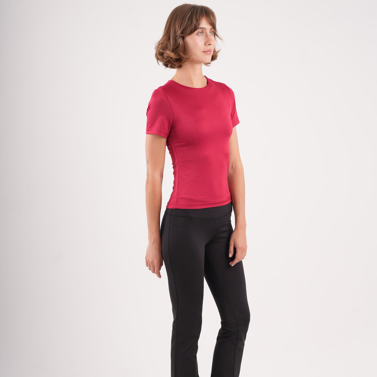 Dual-Layer Short Sleeve Top