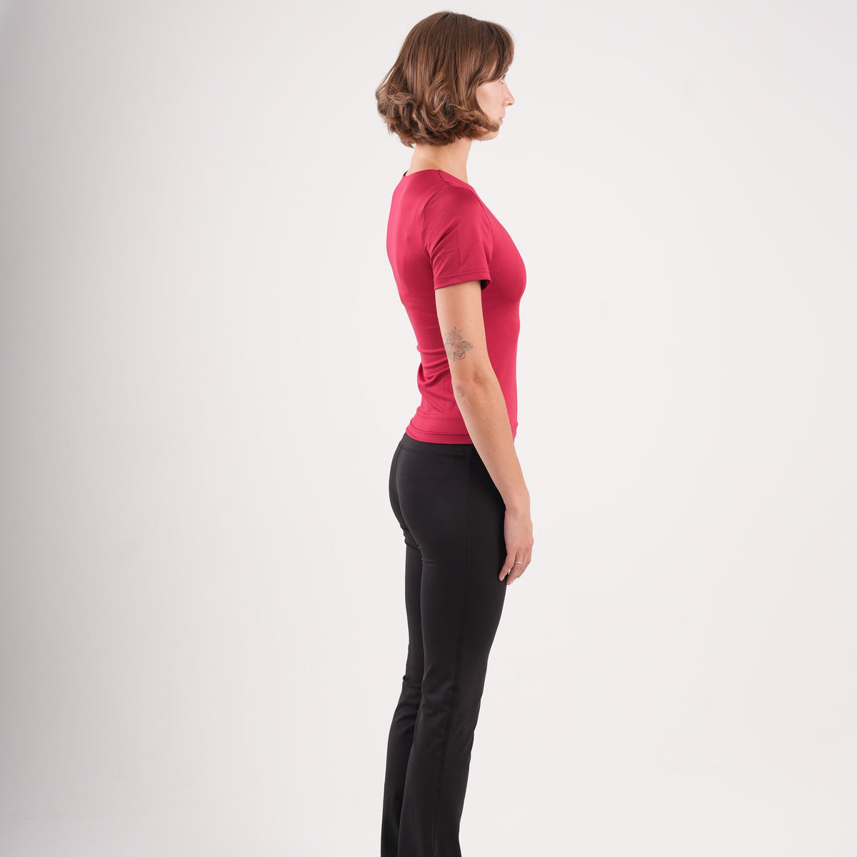 Dual-Layer Short Sleeve Top