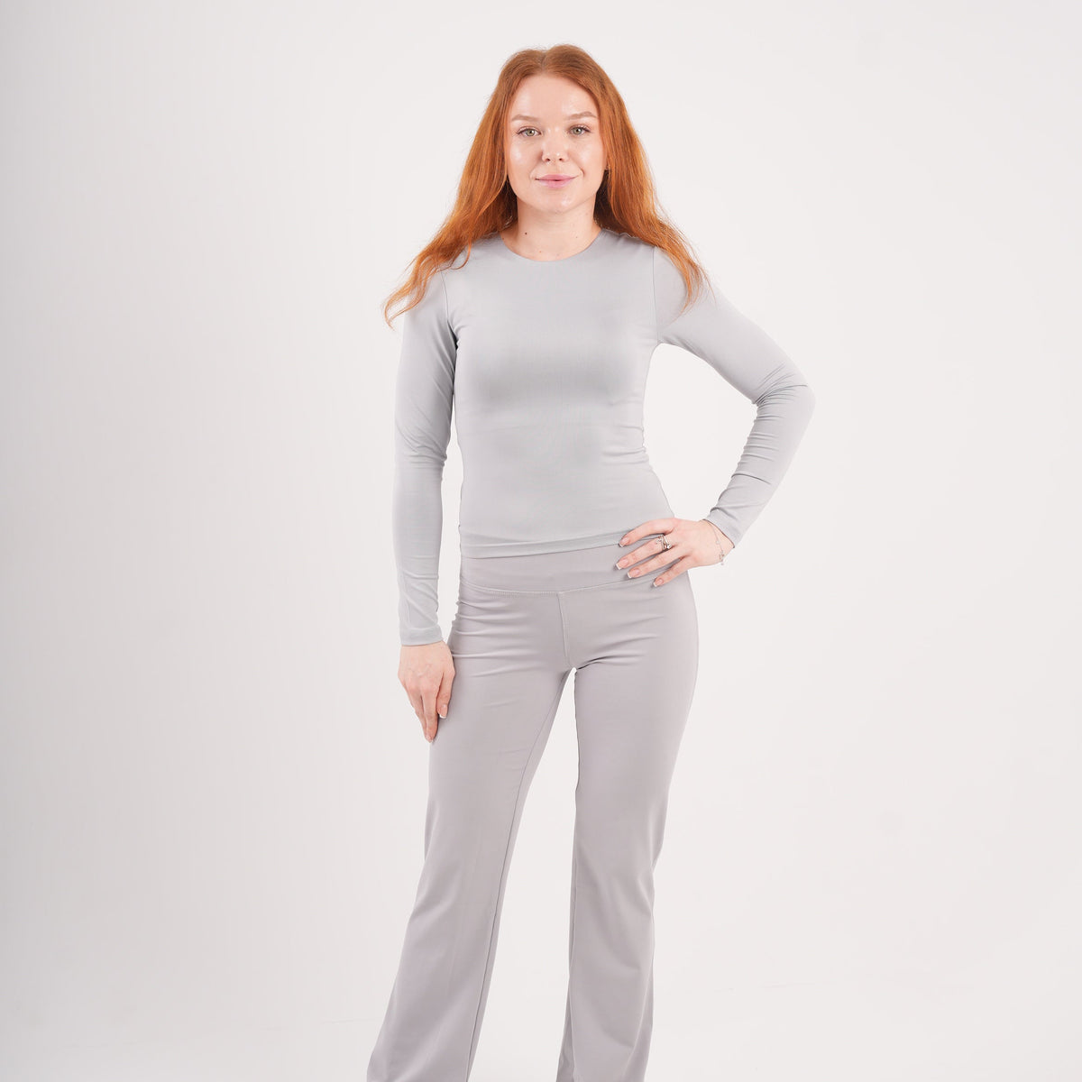 Dual-Layer Long Sleeve Top
