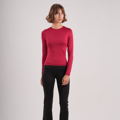 Dual-Layer Long Sleeve Top