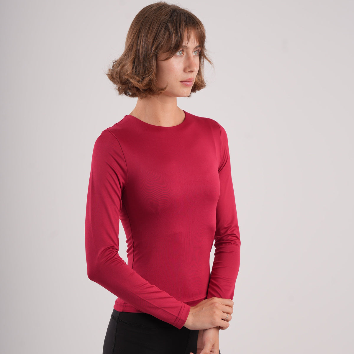 Dual-Layer Long Sleeve Top