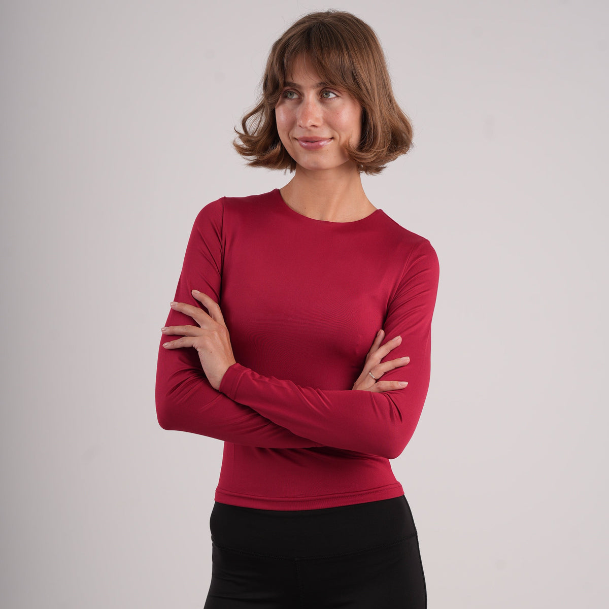 Dual-Layer Long Sleeve Top