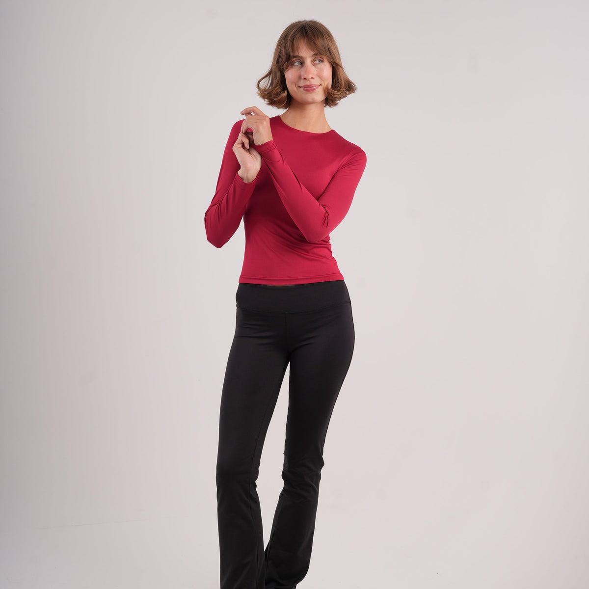 Dual-Layer Long Sleeve Top