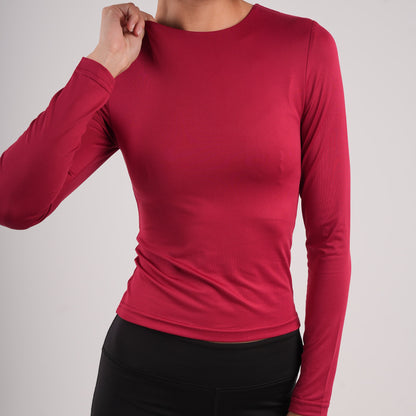 Dual-Layer Long Sleeve Top