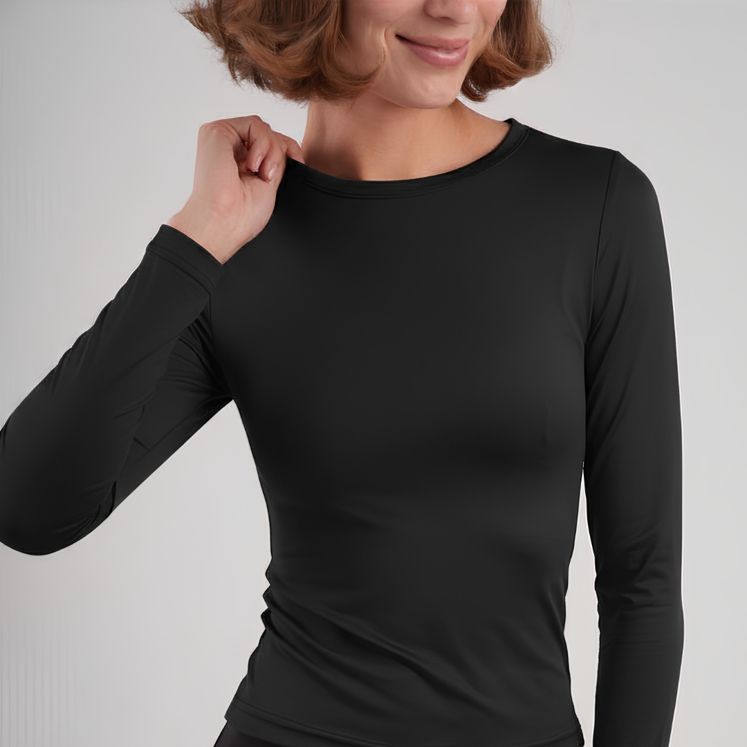 Dual-Layer Long Sleeve Top